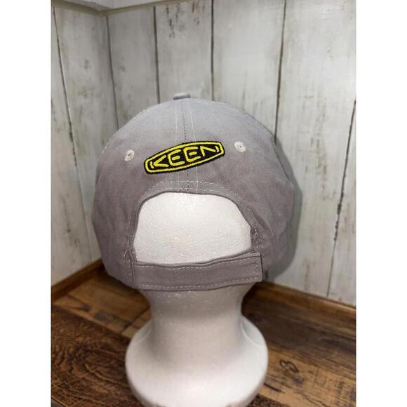 KEEN Gray Embroidered Adjustable Mens Hat Cap LIFE IS KEEN Big X Brand - Picture 3 of 8